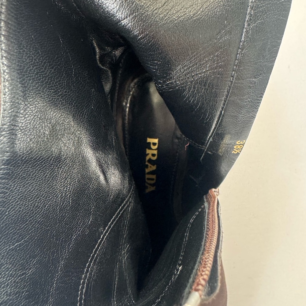Women’s PRADA Brown Suede Ankle Boots - Picture 11 of 11